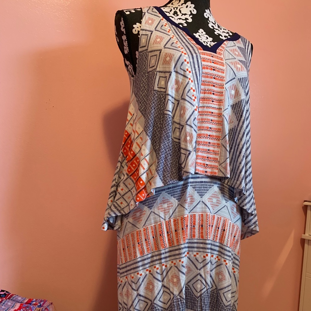 Maeve (anthropology) Aztec layered spring dress